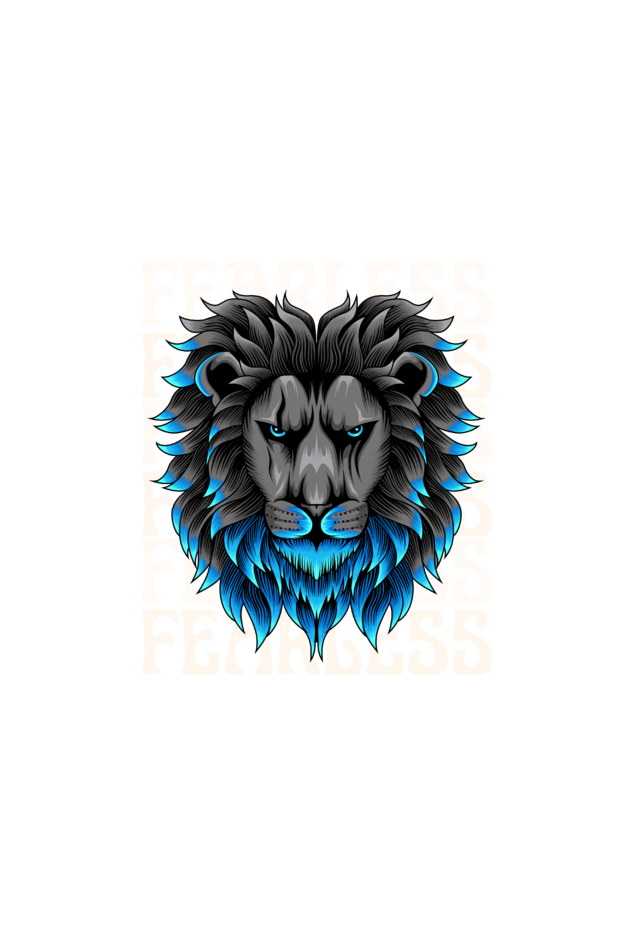 Fearless Lion Graphic Varsity Jacket