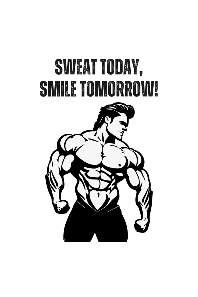 "Sweat Today, Smile Tomorrow" - Gym Tshirt for Men and Women
