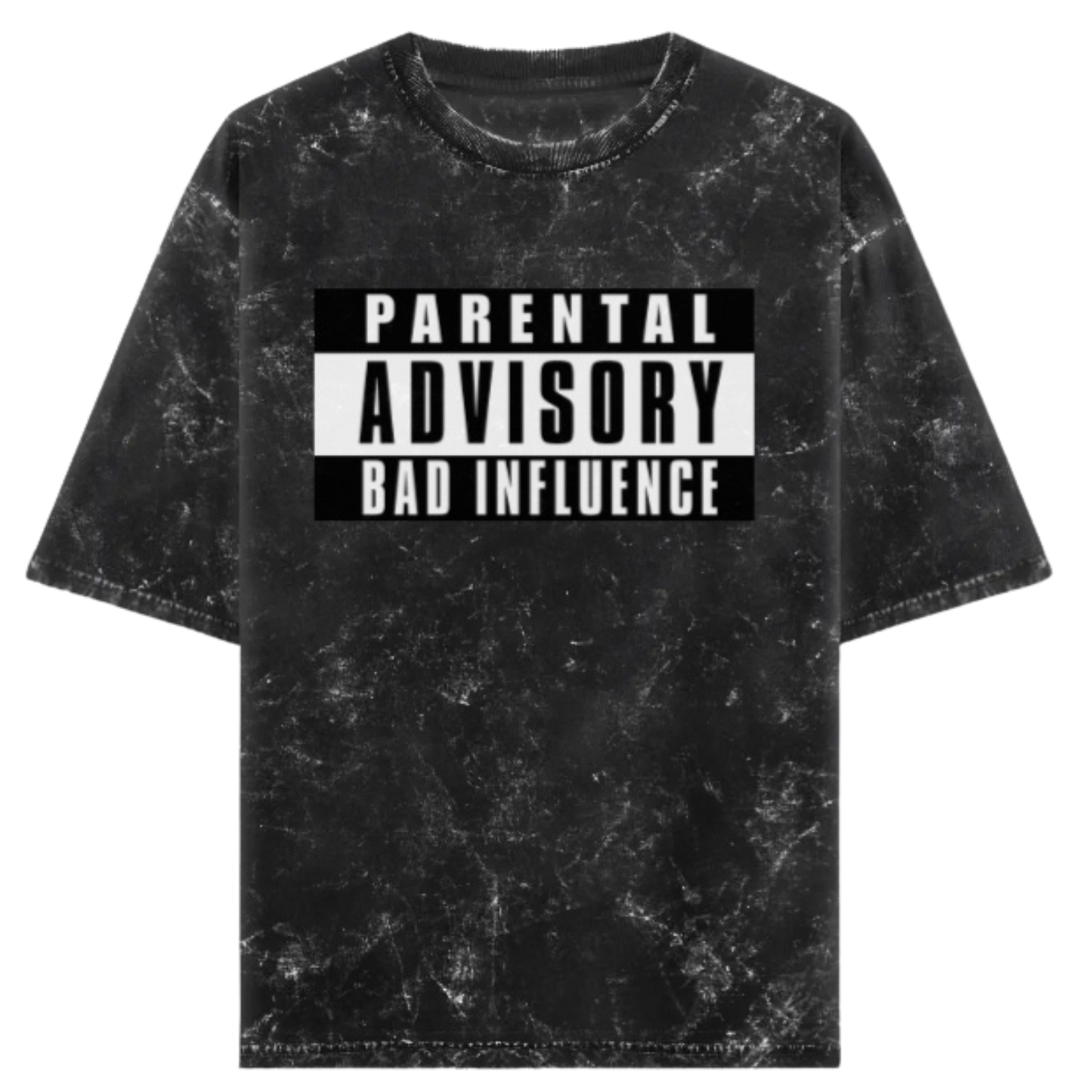 PARENTAL ADVISORY: Acid Washed Unisex Oversized T-shirt