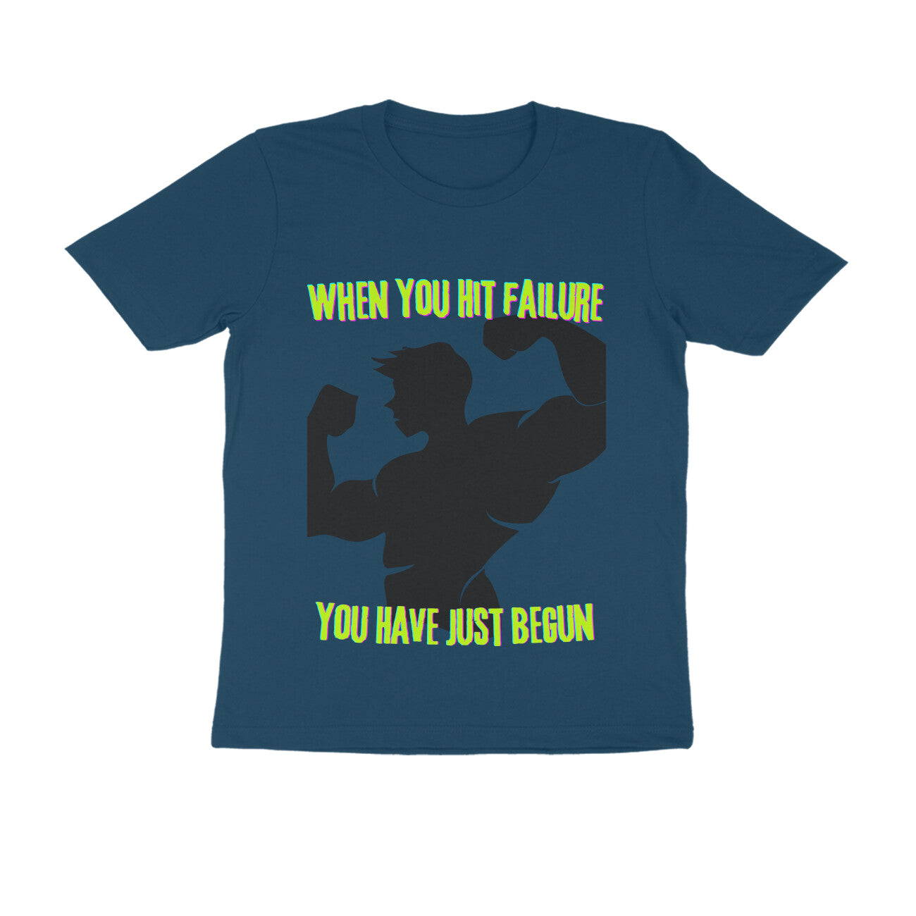 Failure is the beginning Unisex Round Neck T-Shirt