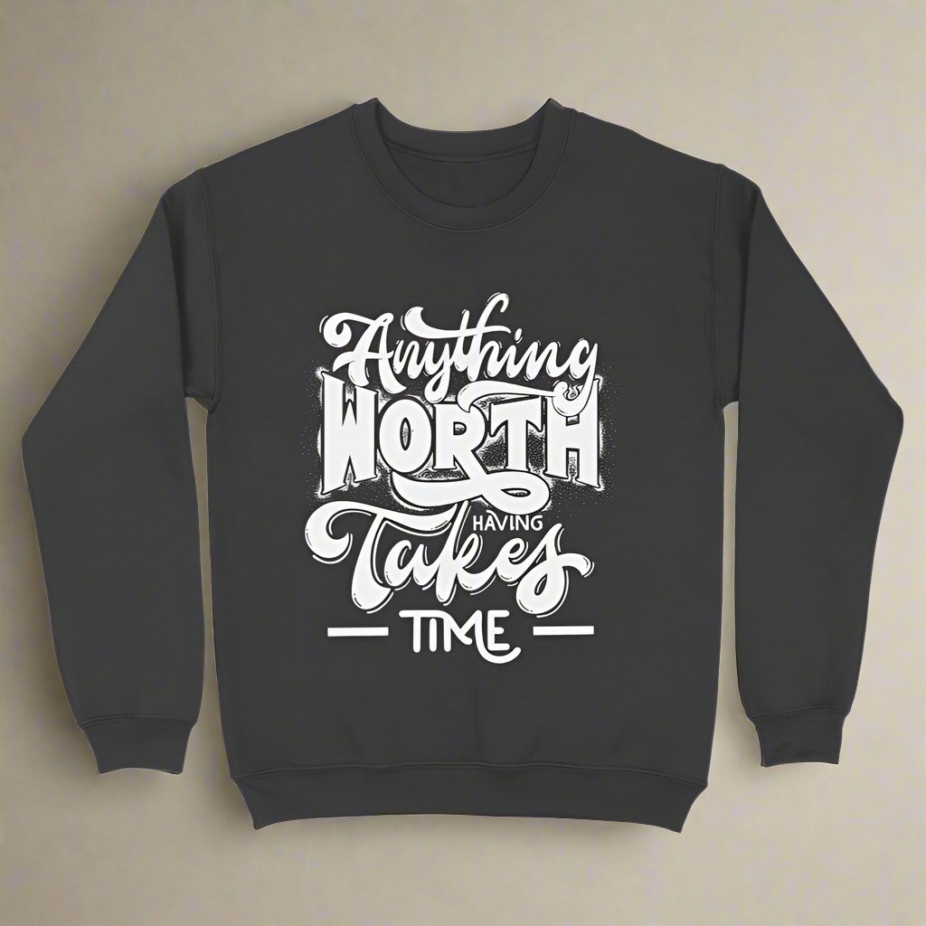 Sweatshirt for men, printed sweatshirt, motivational sweatshirt, black cotton sweatshirt, crew neck sweatshirt, unisex sweatshirt, wrinkle-free sweatshirt, eco-friendly sweatshirt, premium sweatshirt for men, Made in India sweatshirt, 320 GSM sweatshirt, casual printed wear.