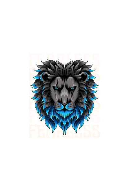 Fearless Lion Graphic Varsity Jacket