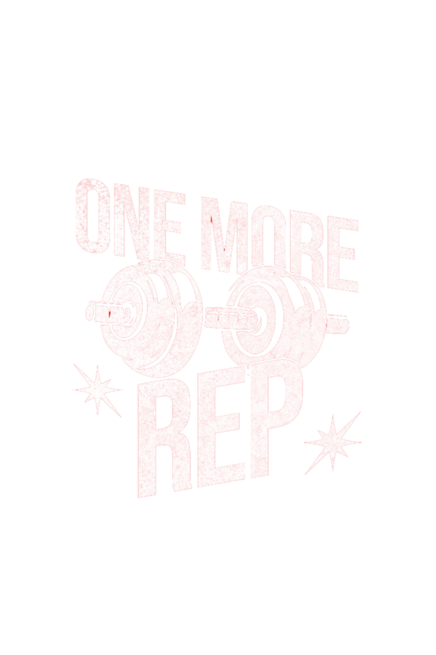 "One More Rep" - Gym Tshirt for Men and Women - Oversized Look