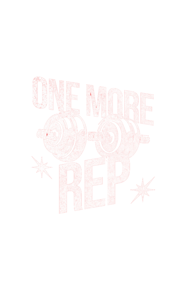 "One More Rep" - Gym Tshirt for Men and Women - Oversized Look