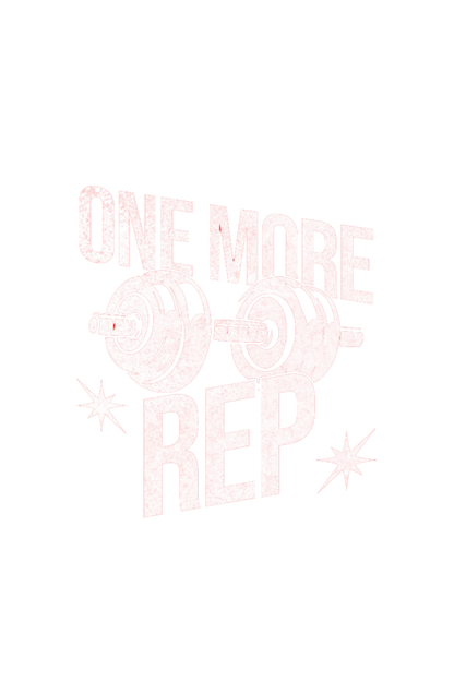 "One More Rep" - Gym Tshirt for Men and Women - Oversized Look