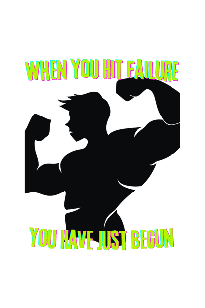 Failure is the beginning Gym T-Shirt for Men and Women - Oversized look