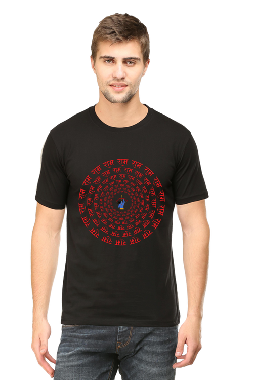 Jai Shree Ram  - Crew Neck T-shirt — back print