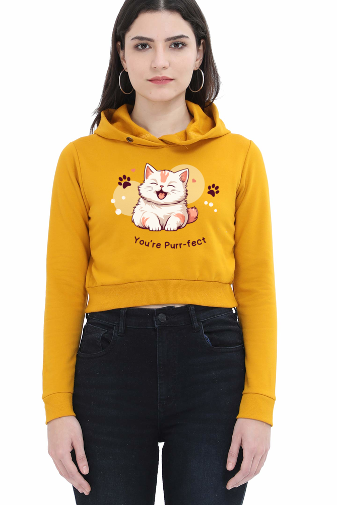 Purr-fect Crop hoodie doesn't exist! - Cotton - heavy quality