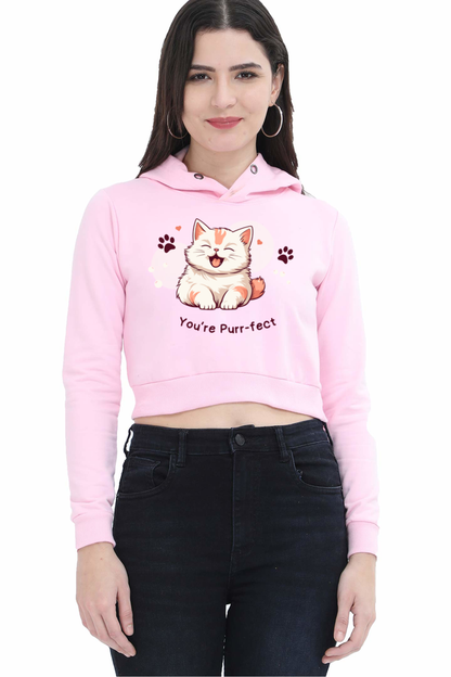 Purr-fect Crop hoodie doesn't exist! - Cotton - heavy quality