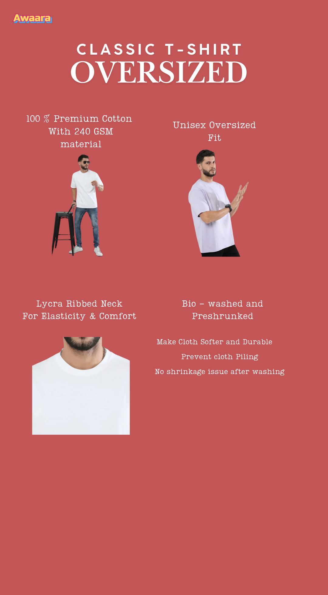 "Chal Be Uth" Gym Tshirt for Men and Women - Oversize Look