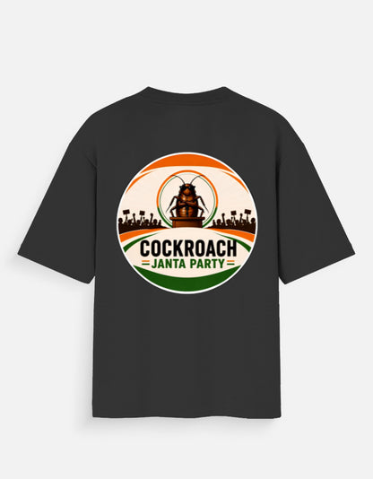 Unisex Cockroach Janta Party printed tshirt inspired by viral internet meme culture in India