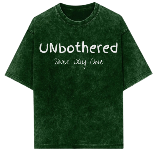 UnBoThErEd - Unisex Acid wash Oversized T-shirt