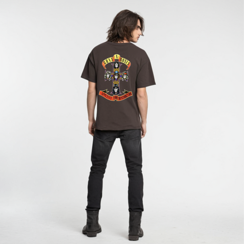 Guns N' Roses - Terry Cotton Oversized Tee — back print