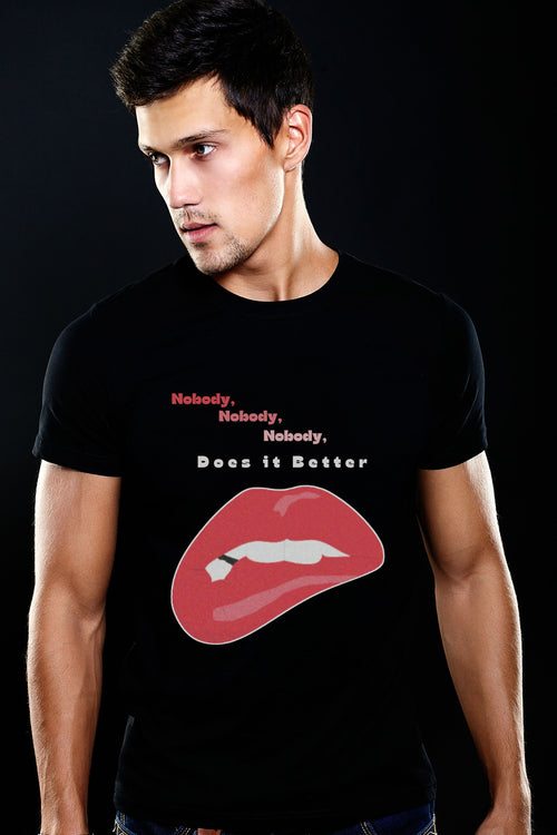 Lips Don’t Lie: Naughty America inspired UNISEX Style Tee — back print