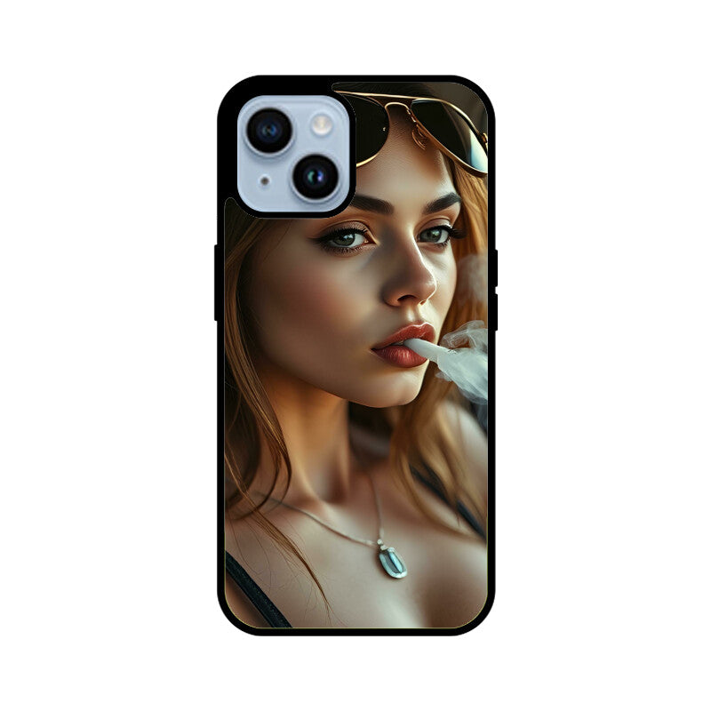 iPhone 15 Glass phone case - Cool Girl Themed – Awaara