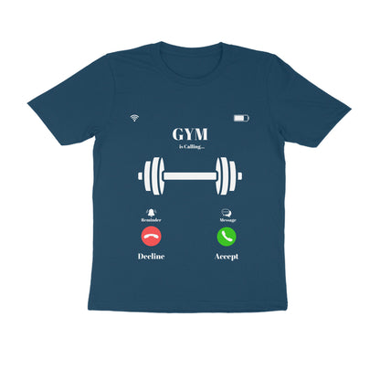 Gym is Calling Graphic Unisex Round Neck T-Shirt for Men and Women