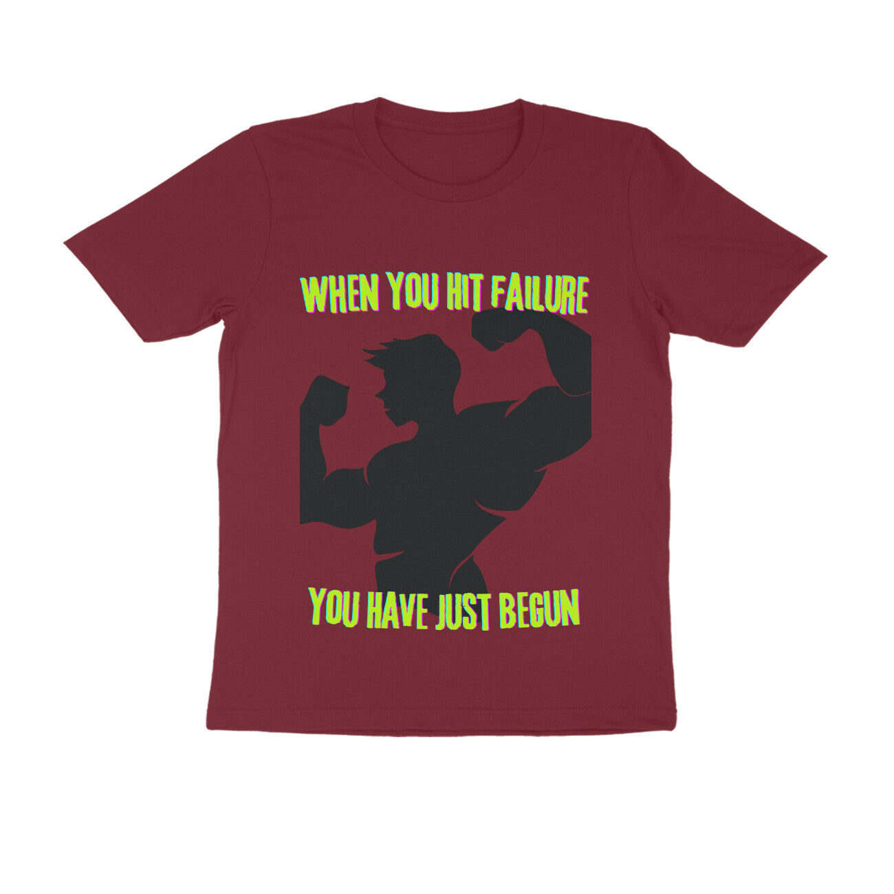 Failure is the beginning Unisex Round Neck T-Shirt