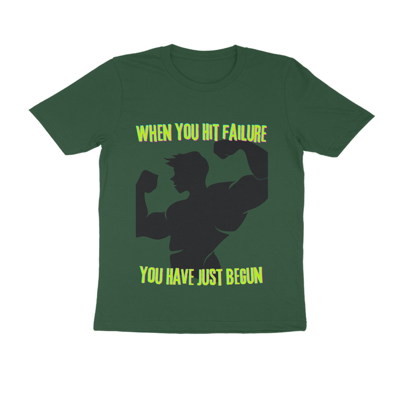 Failure is the beginning Unisex Round Neck T-Shirt